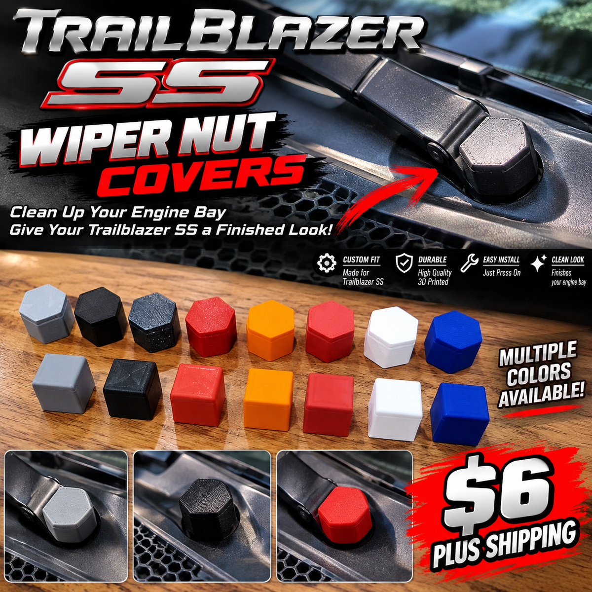 Wiper Nut cover